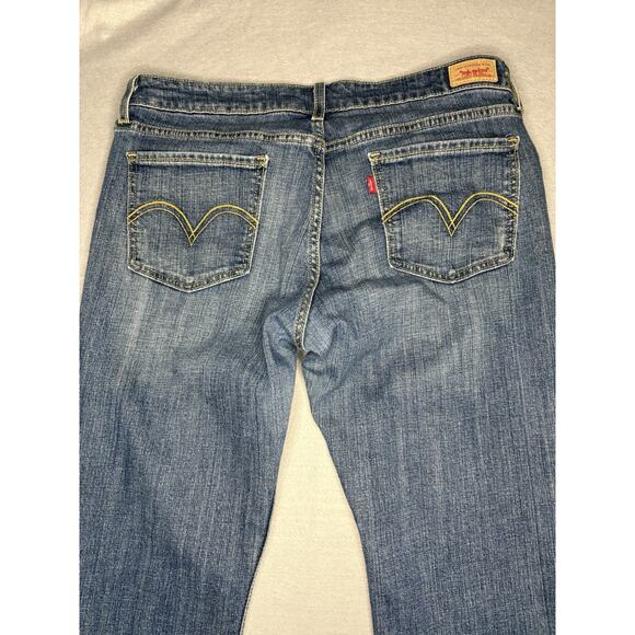 Levi’s Vintage 518 Superlow Jeans Womens Juniors Sz 13 Medium Dark Wash Stretch - Picture 8 of 10